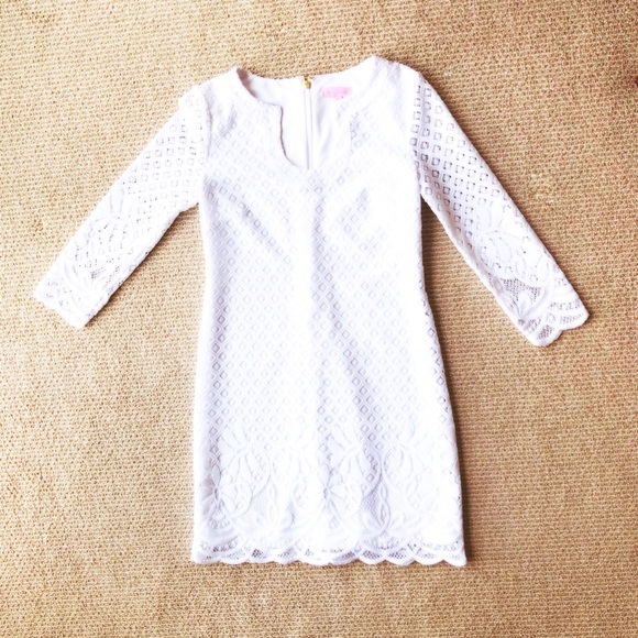 Lilly Pulitzer Mara Scallop Hem Lace Dress - Picture 6 of 8